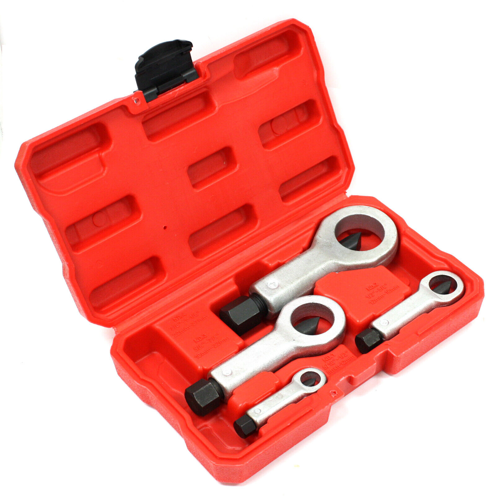 Infinity 4pc Nut Splitter Seized Damaged Broken Bolt Nuts Cutter Remover 9mm to 27mm