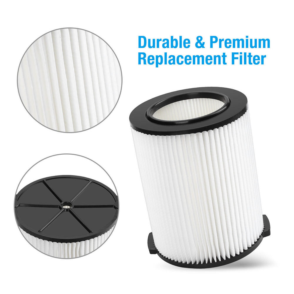 Housmile 2PC VF4000 Replacement For RIDGID Wet/Dry Washable Filter Vacuum Garage Shop Vac