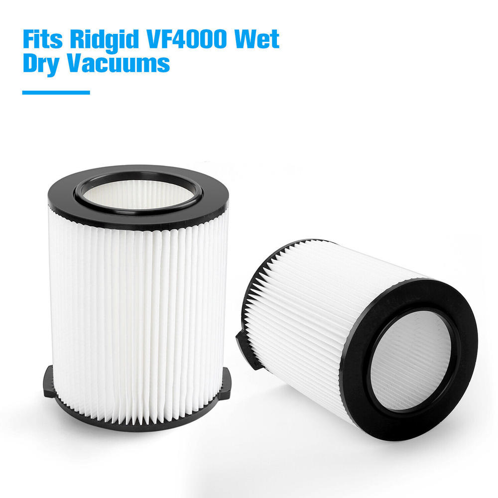 Housmile 2PC VF4000 Replacement For RIDGID Wet/Dry Washable Filter Vacuum Garage Shop Vac