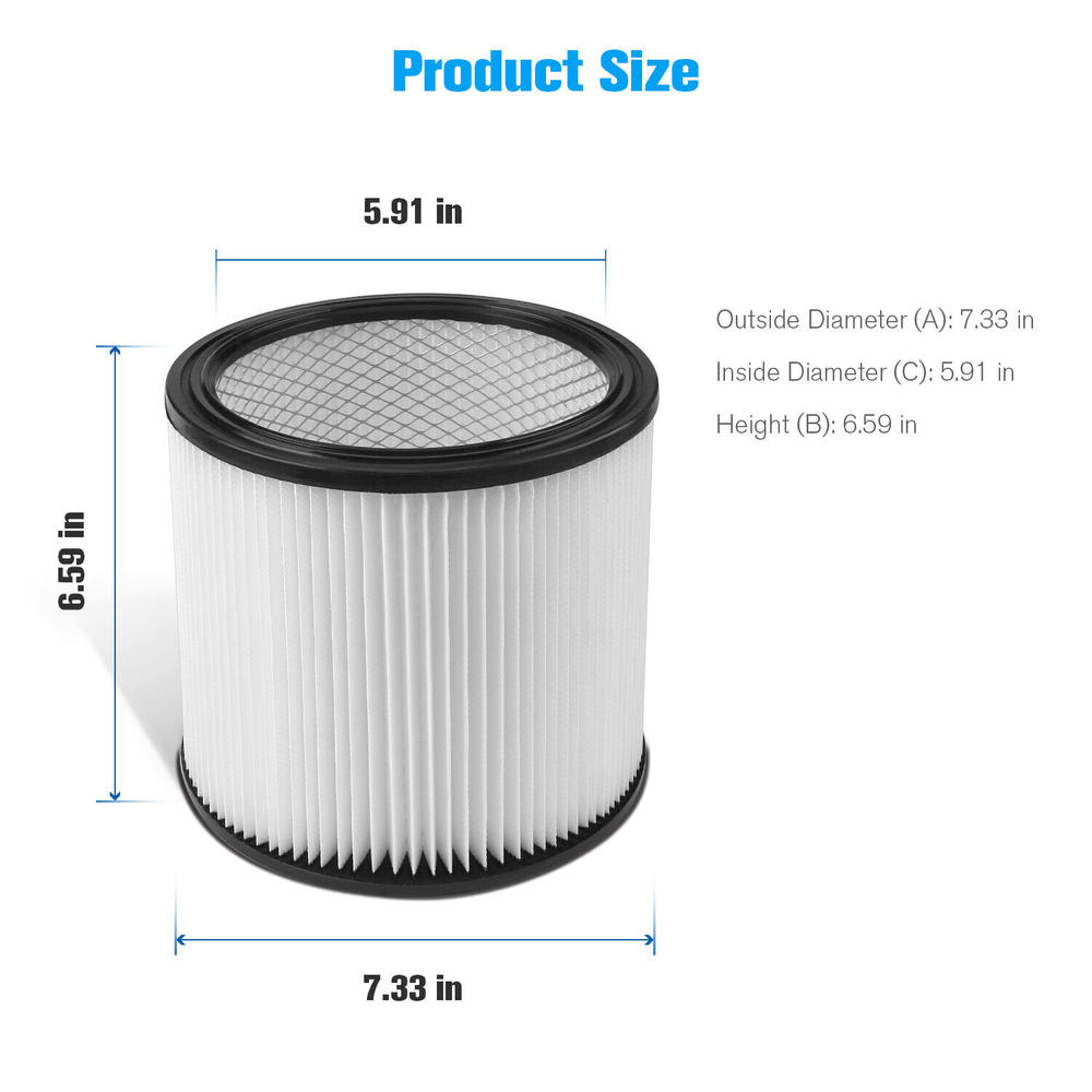 Branded Replacement Filter Cartridge for Shop-Vac 90350 90304 90333 9030400 5 Gallon +