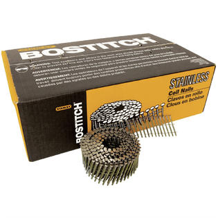 Stanley Bostitch C5R90BDSS 1-3/4 in. 15 Degree Stainless Steel Coil Bostitch Stainless Steel Coil Nails