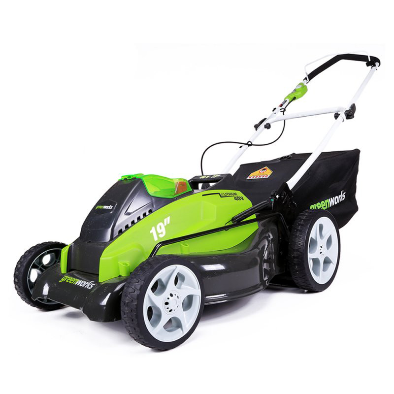 Greenworks 25223 40v G Max Cordless Lithium Ion 19 In 3 In 1 Lawn Mower