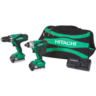Hitachi Certified Refurbished Kc18dgl 18v Lithium Ion Impact And Drill Driver Combo Kit