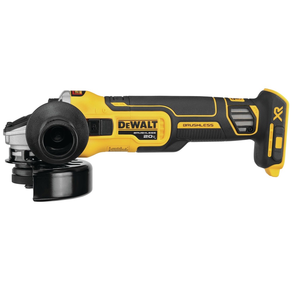 Dewalt Dcg405b 20v Max 4 5 In Slide Switch Cordless Small Angle