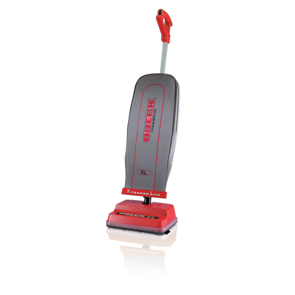 Oreck Commercial U2000RB-1 Commercial 12-1/2 in. x 9-1/4 in. x 47-3/4 in. Upright Vacuum - Red/Gray