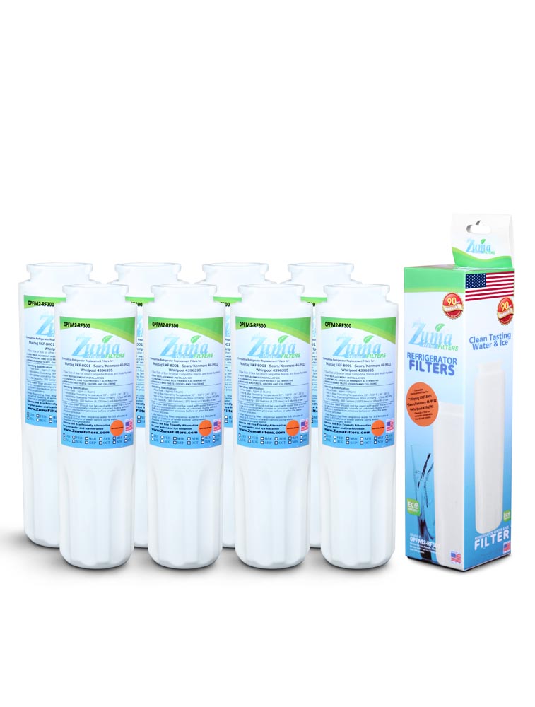 Zuma Filters™ Brand Refrigerator Water and Ice Filter compatible with Maytag® UKF-8001 (8 Pack) OPFM2-RF300