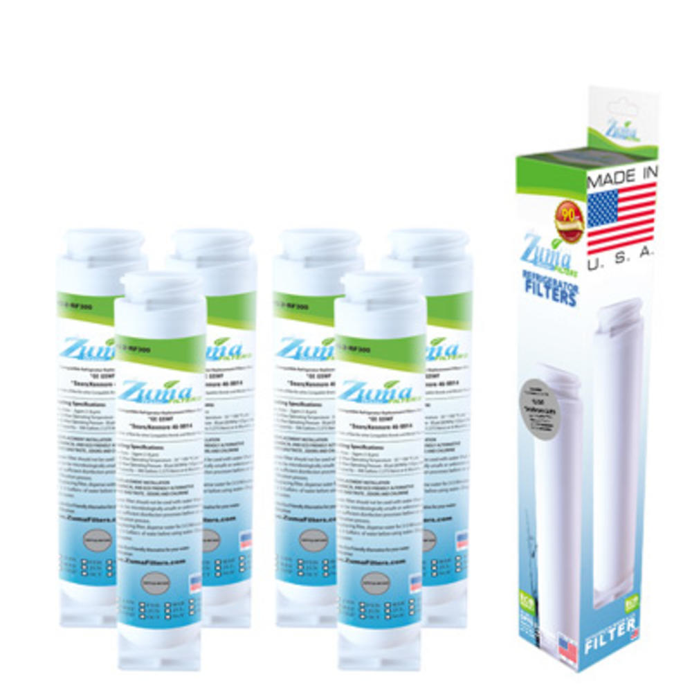 Zuma Filters ZUMA Brand , Water and Ice Filter , Model # OPFG2-RF300 , Compatible to GE&reg; 215C1152P002 - 6 Pack - Made in U.S.A.