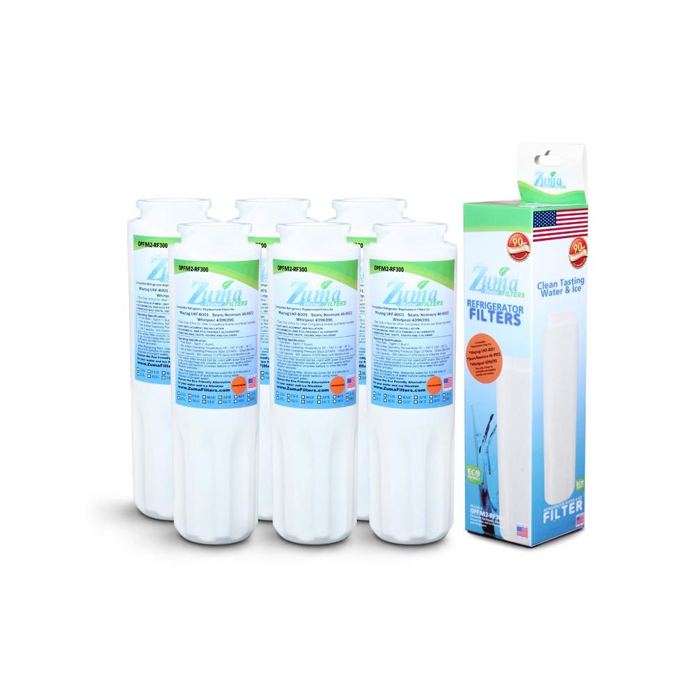 Zuma Filters™ Brand Refrigerator Water and Ice Filter compatible with Maytag® 469005750 (6 Pack) OPFM2-RF300
