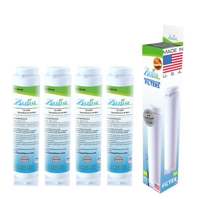 Zuma Filters™ Brand Refrigerator Water and Ice Filter compatible with GE® PFCS1NJWSS (4 Pack) OPFG2-RF300
