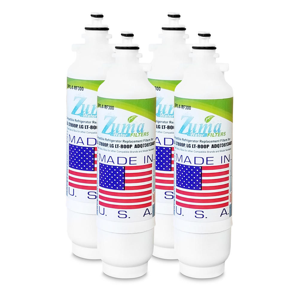 Zuma Filters ZUMA Brand , Water and Ice Filter , Model # OPFL4-RF300 , Compatible to LG&reg; LMXS30776S - 4 Pack - Made in U.S.A.