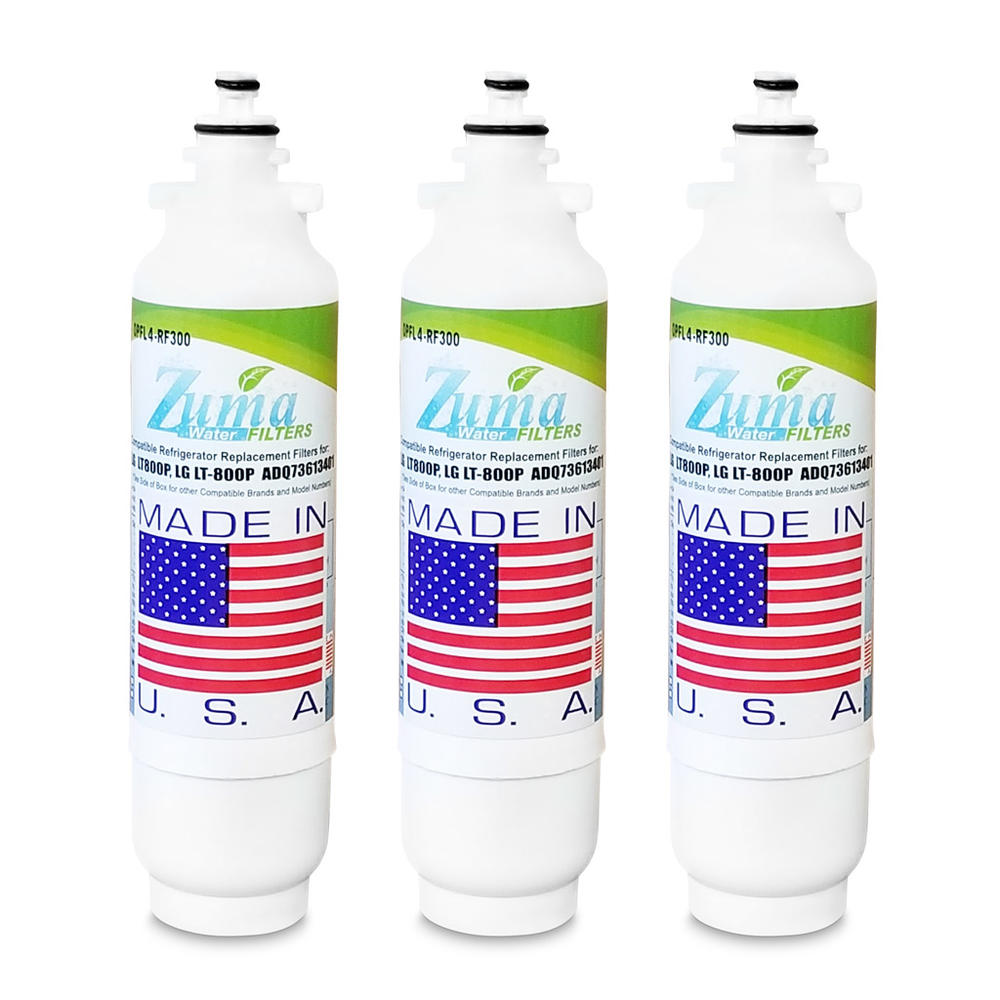 Zuma Filters ZUMA Brand , Water and Ice Filter , Model # OPFL4-RF300 , Compatible to LG&reg; LSC22991ST - 3 Pack - Made in U.S.A.