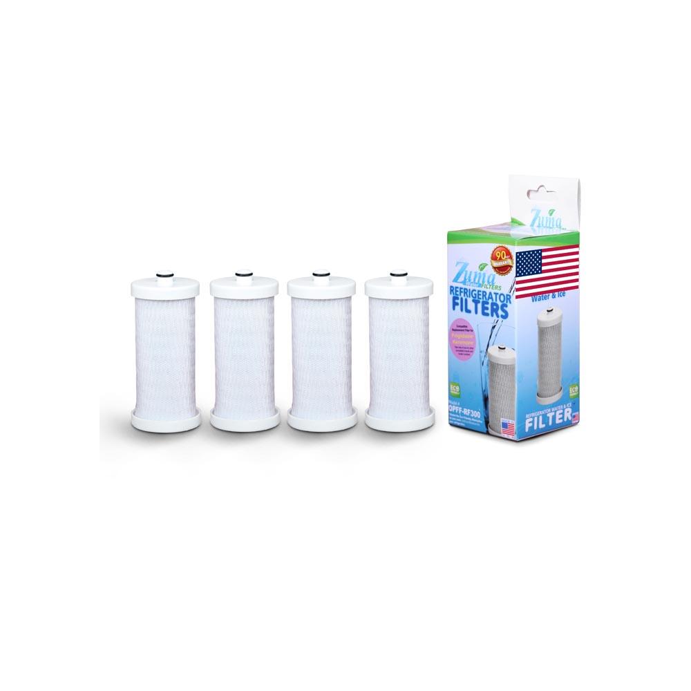 Zuma Filters ZUMA Brand , Water and Ice Filter , Model # OPFF-RF300 , Compatible to FRS20ZRGD6 - 4 Pack - Made in U.S.A.