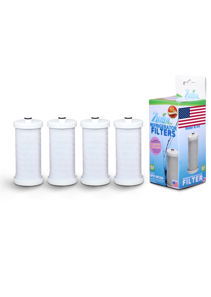Zuma Filters ZUMA Brand , Water and Ice Filter , Model # OPFF-RF300 , Compatible to FRS23LH5DQ9 - 4 Pack - Made in U.S.A.