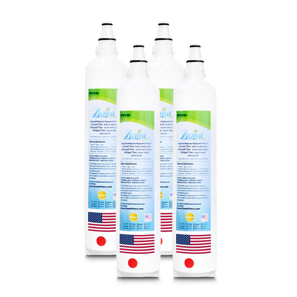 Zuma Filters™ Brand Water Filters compatible with Subzero® BI36USTHLH (4 Pack) ZWFZ1-RF750