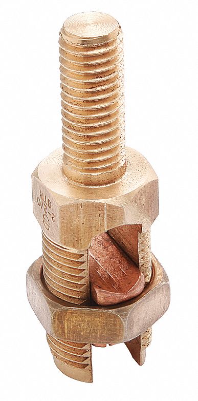 Burndy K2C25 Burndy Grounding Split Bolt Connector with Stud: Leaded ...