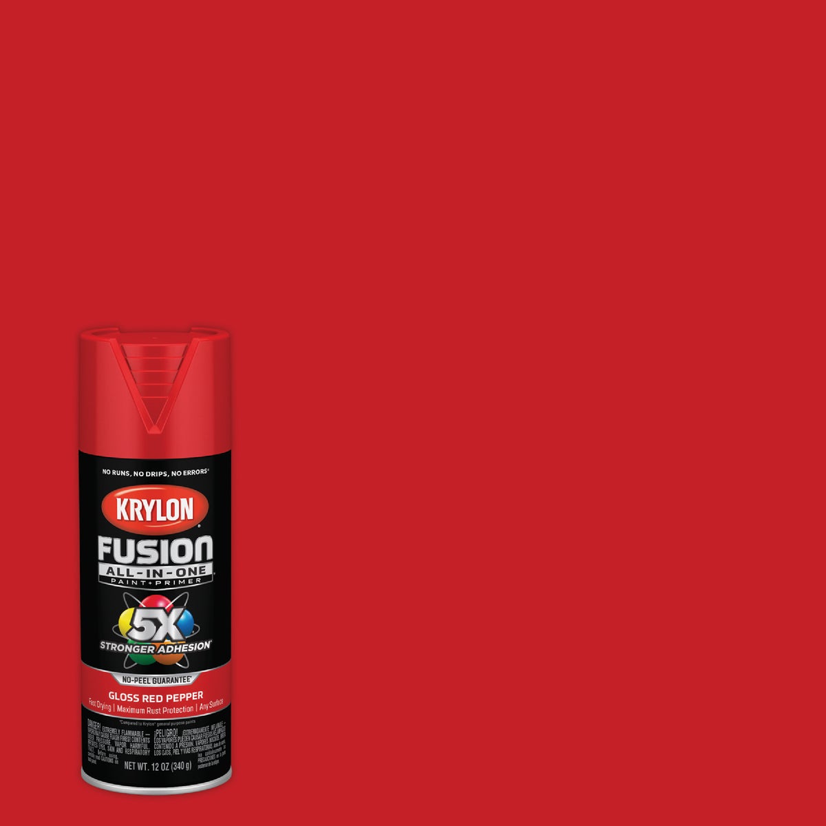 Fusion All-In-One Krylon K02720007 Krylon Fusion All-In-One Gloss Spray Paint & Primer, Red Pepper K02720007
