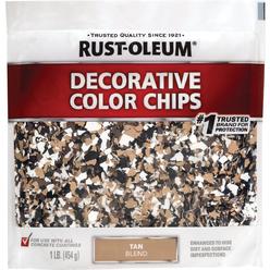 Rust-Oleum 312447 Decorative Color Chips, 1 Pound (Pack Of 1), Tan Blend