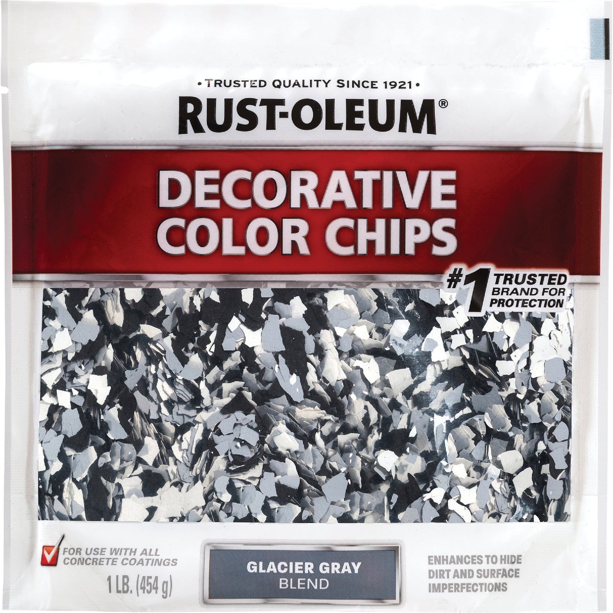 Rust-Oleum 215517 Gray Blend Decorative Color Chip