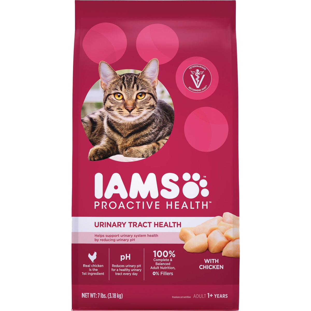 Iams 109060 Iams Proactive Health Urinary Tract Formula 7 Lb. Chicken Flavor Adult Dry Cat Food 109060