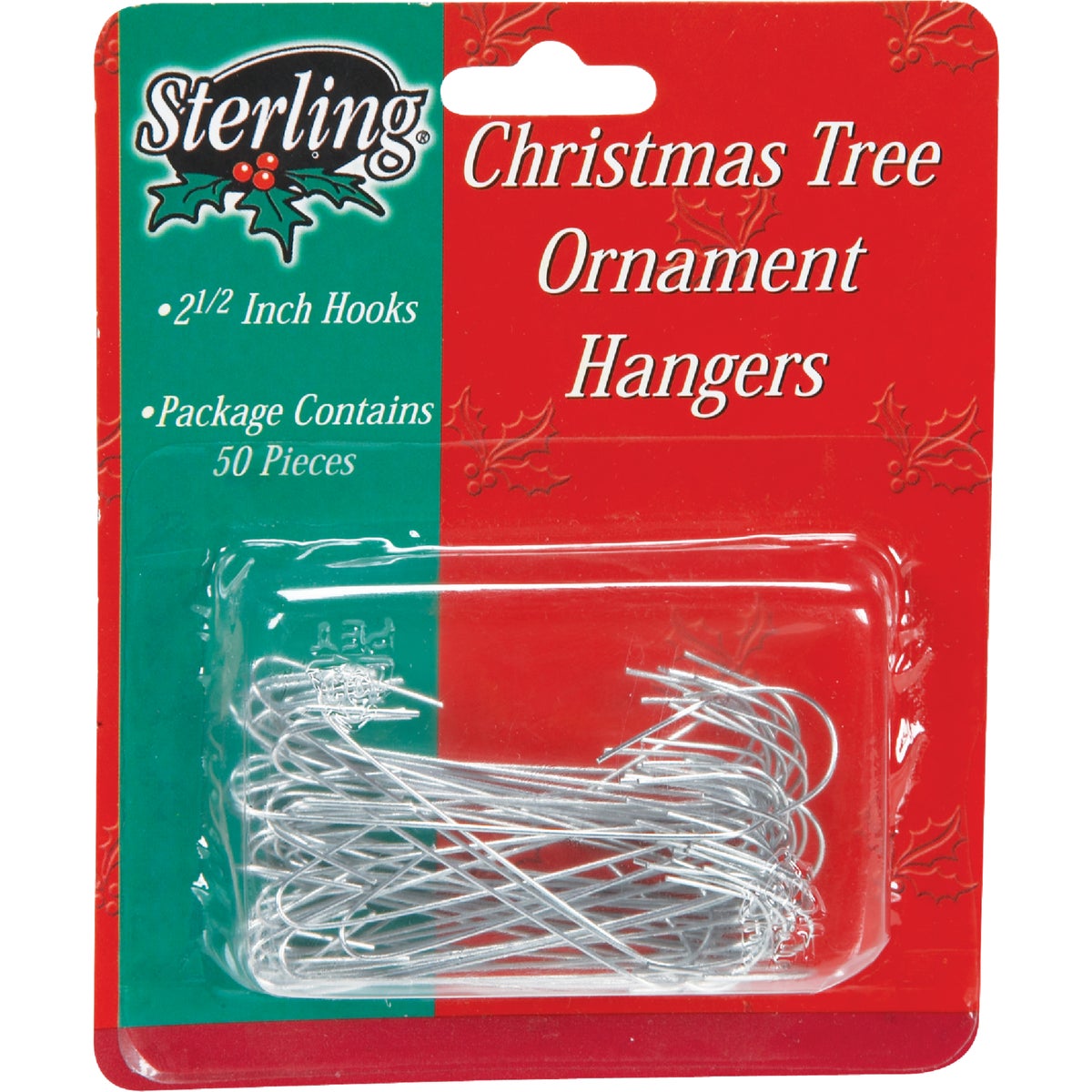 Sterling Tree Company 1708210 Sterling 2-1/2 In. Silver Christmas Ornament Hooks 1708210