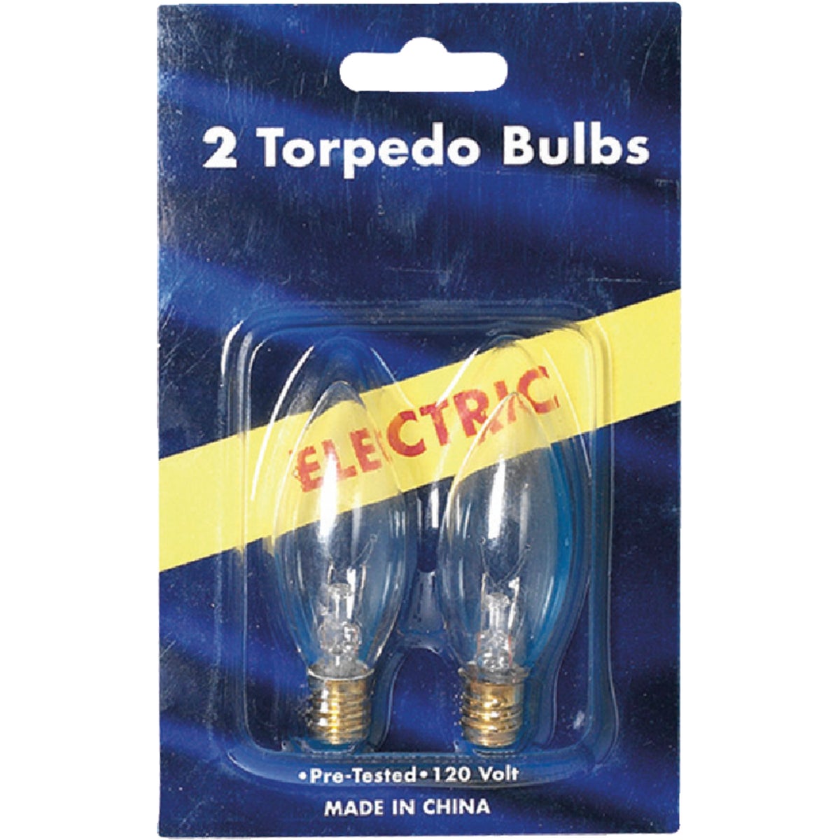 J Hofert 1406-02 J Hofert Clear 7W Torpedo Candle Light Bulb (2-Pack) 1406-02