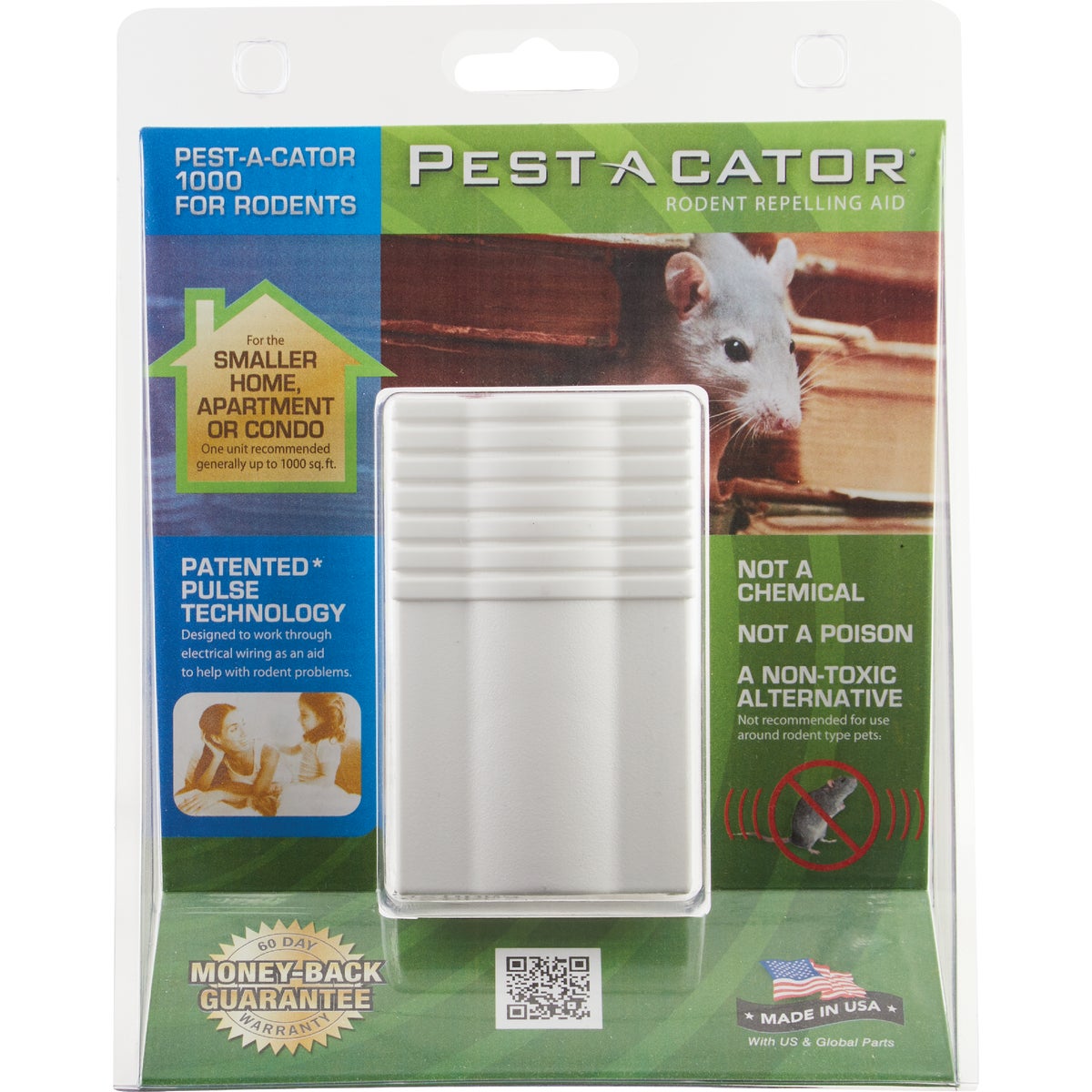 Pest A Cator 1100 Pest A Cator Ultrasonic 1000 Sq. Ft. Coverage 110V Electronic Pest Repellent 1100
