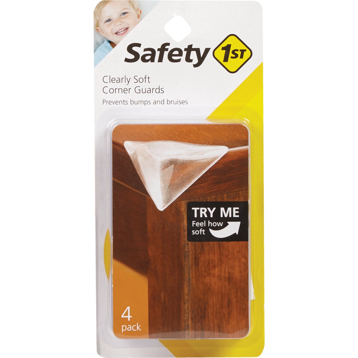 Safety 1st HS194 Safety 1st Clearly Soft Adhesive Gel Corner Guards (4-Pack) HS194