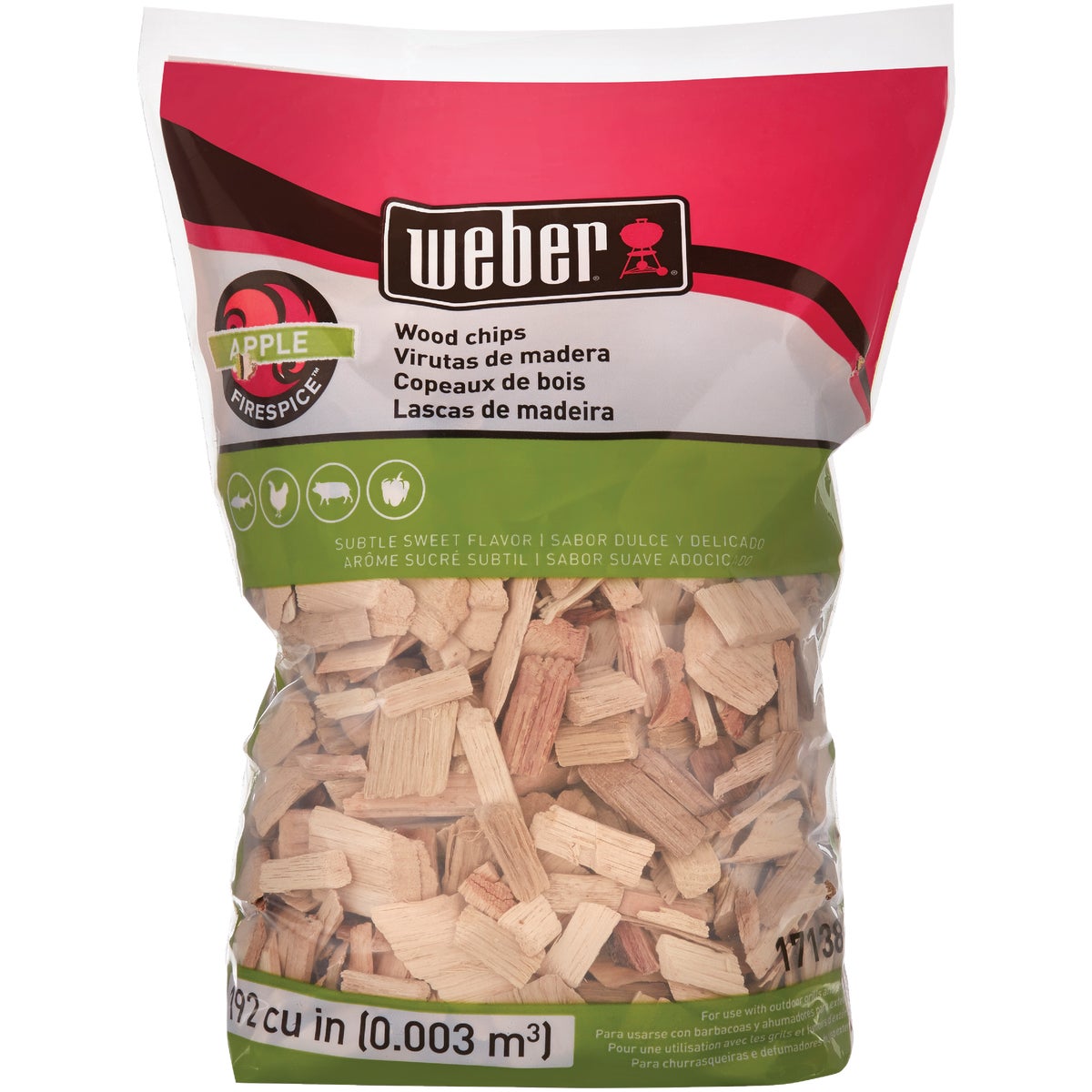 Weber 17138 Weber 192 Cu. In. Apple Wood Chips 17138