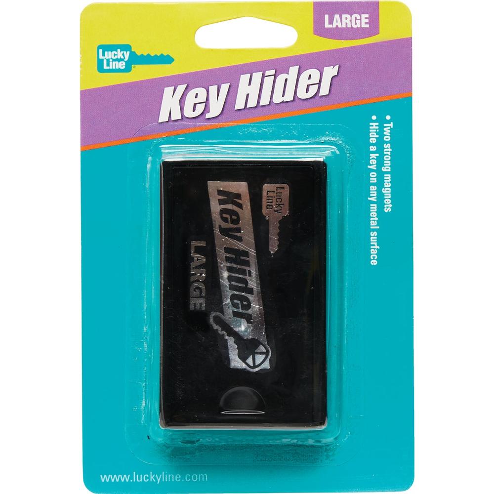 Lucky Line 91001 Lucky Line Black Plastic 1-7/8 In. Magnetic Key Hider 91001
