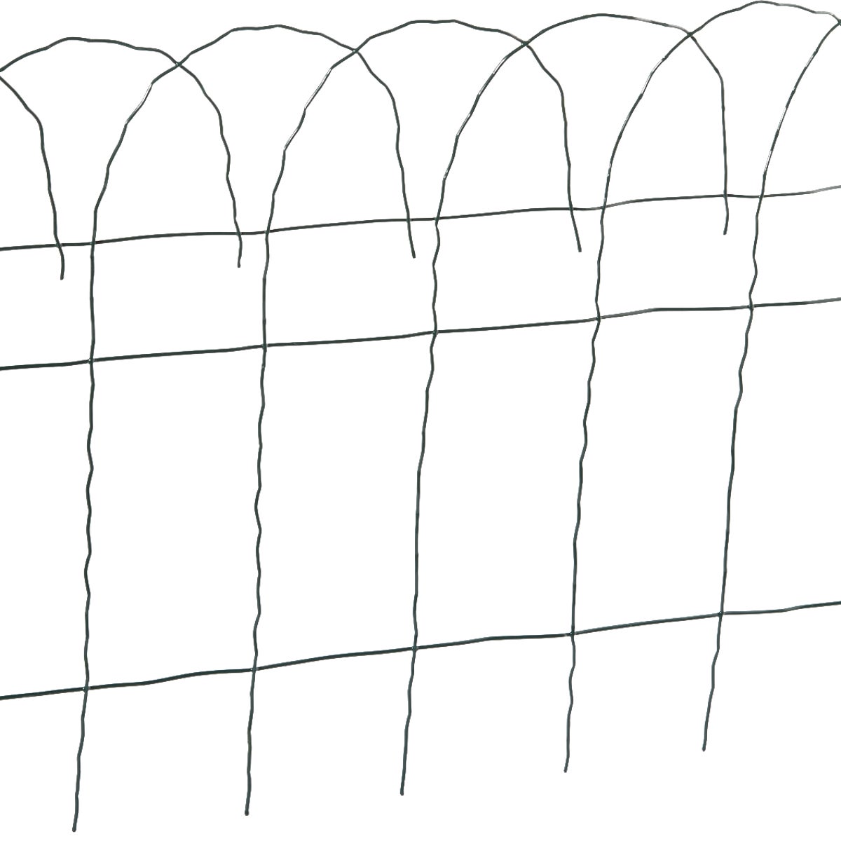 Best Garden 700789 Best Garden 14 In. H x 20 Ft. L Galvanized Wire Decorative Border Fence 700789