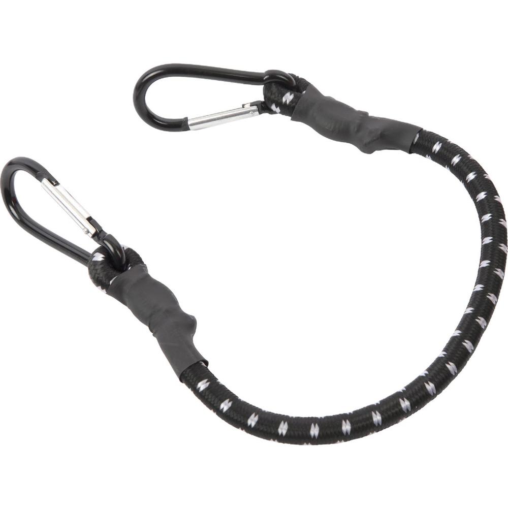 Erickson 07038 Erickson 1 In. x 24 In. Industrial Bungee Cord with Carabiner Hooks, Black 07038