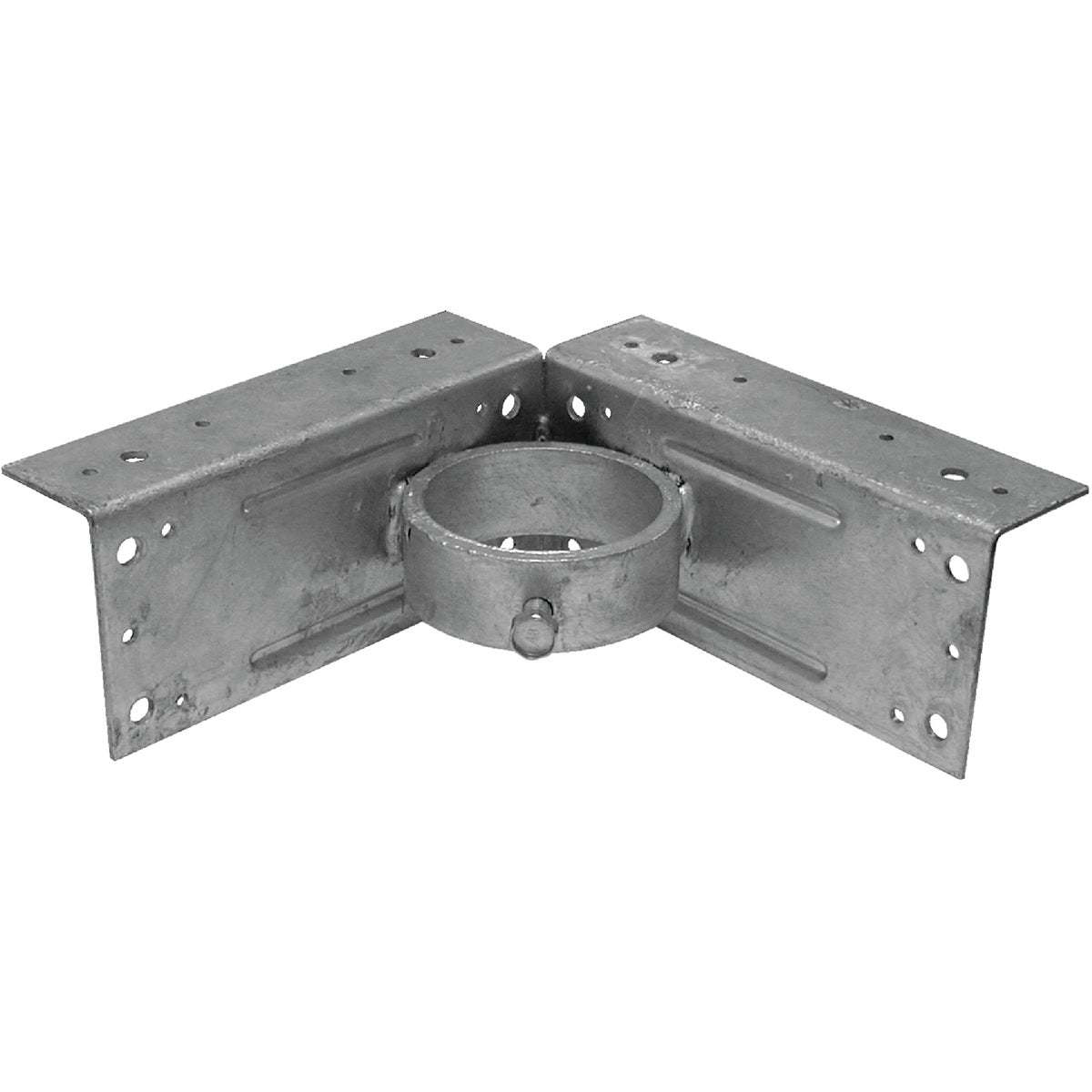 Midwest Air Technologies Midwest Air Tech 328595C Midwest Air Tech Corner 2-3/8 in. Steel Fence Post Adapter Clamp 328595C