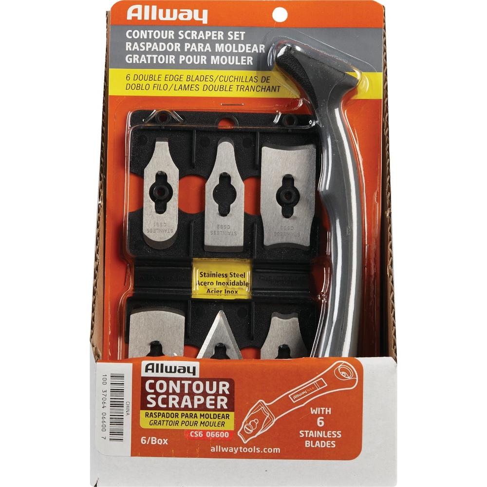 Allway Tools CS6 Allway Utility Scraper Combo (6-Blades) CS6