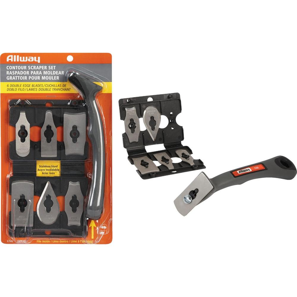 Allway Tools CS6 Allway Utility Scraper Combo (6-Blades) CS6