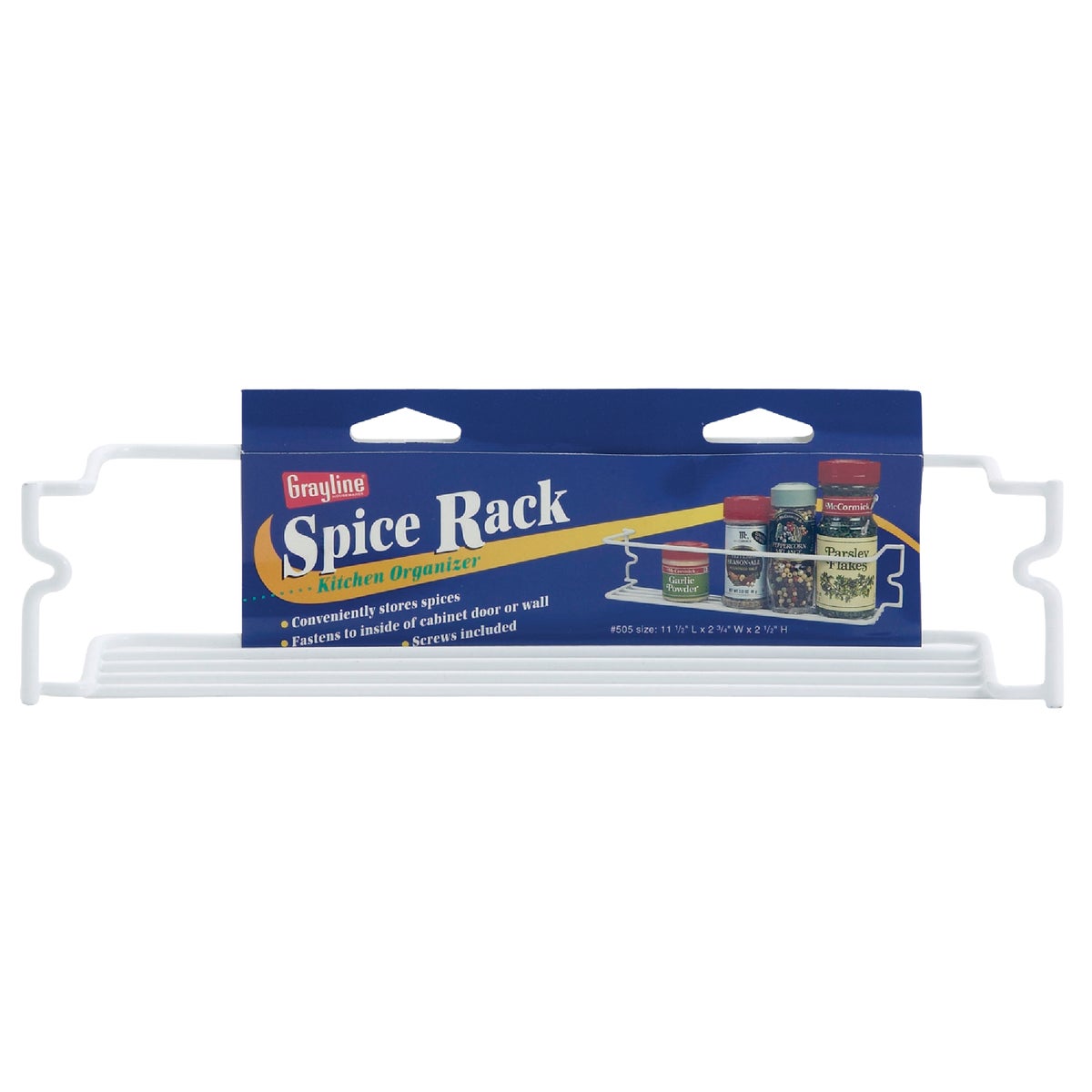 Grayline 40505 Grayline White Spice Rack 40505