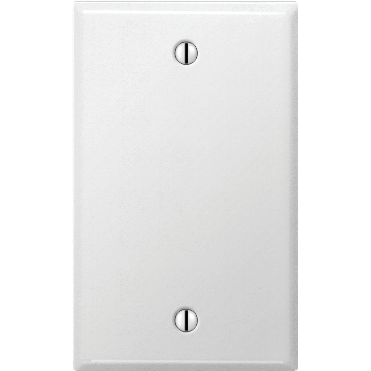 Amerelle C981BW Amerelle 1-Gang Standard Stamped Steel Blank Wall Plate, Smooth White C981BW