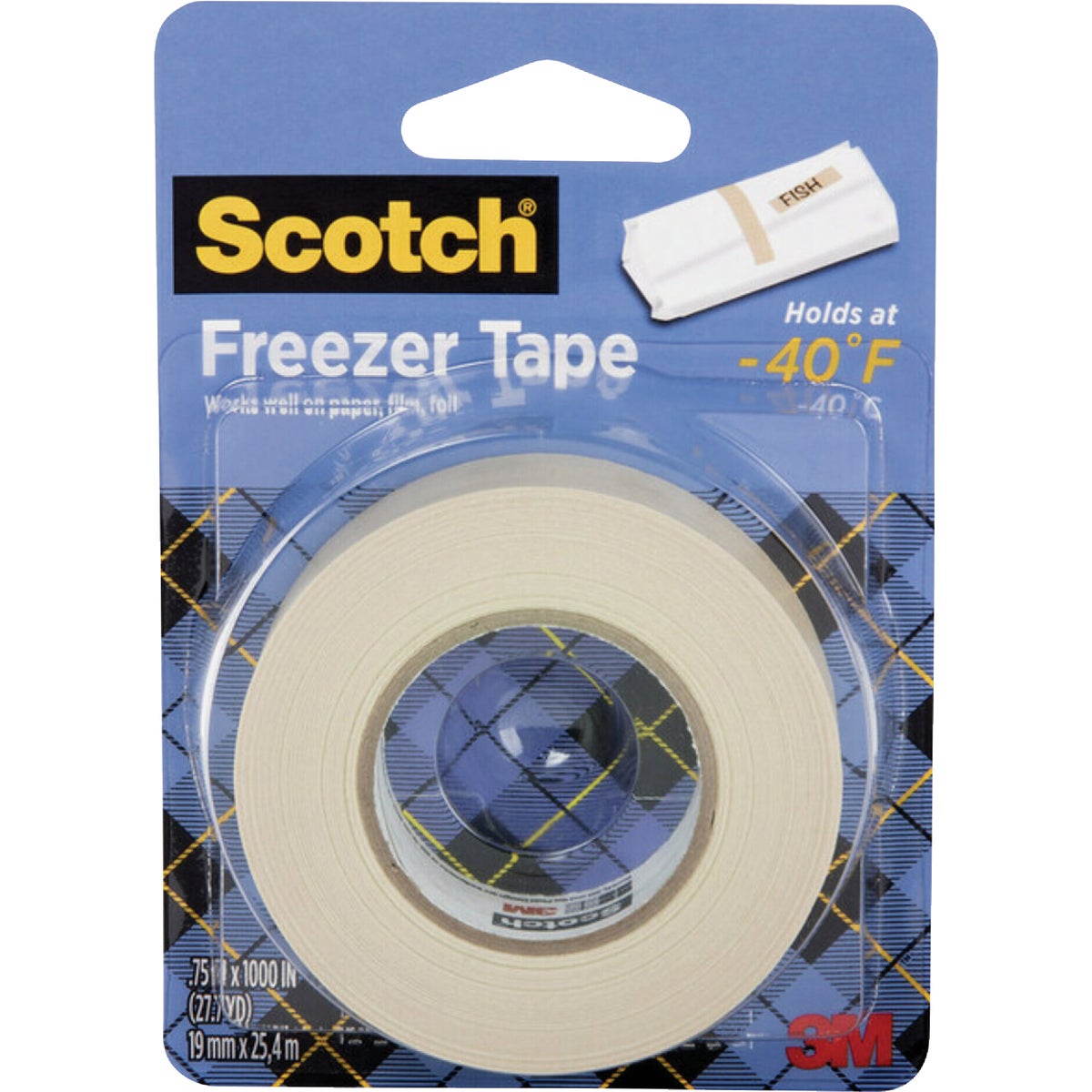 Scotch 178 Scotch Freezer Tape, 0.75 In. x 1000 In., 1 Roll/Pack 178