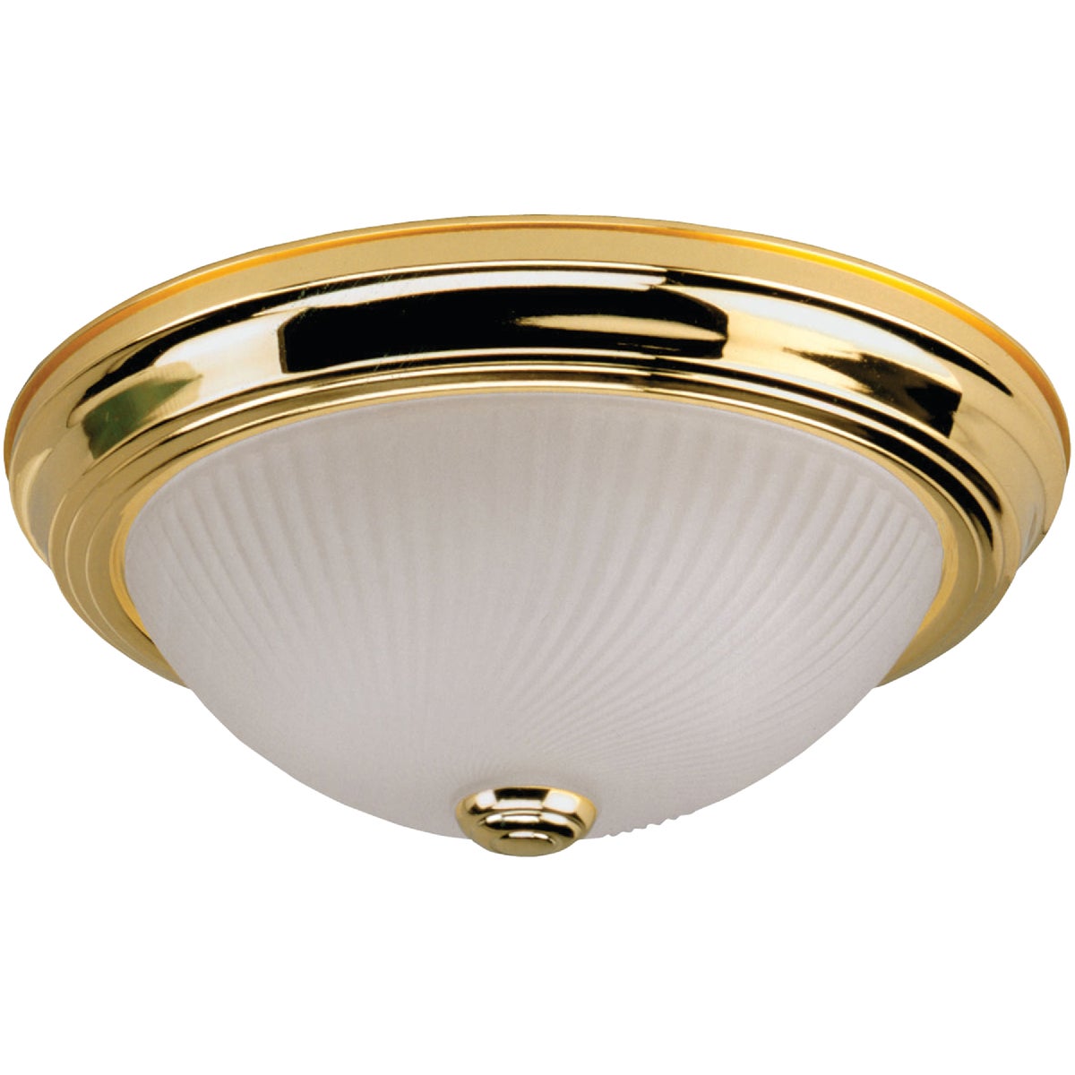 Home Impressions IFM211PB Home Impressions 11 In. Polished Brass Incandescent Flush Mount Ceiling Light Fixture IFM211PB