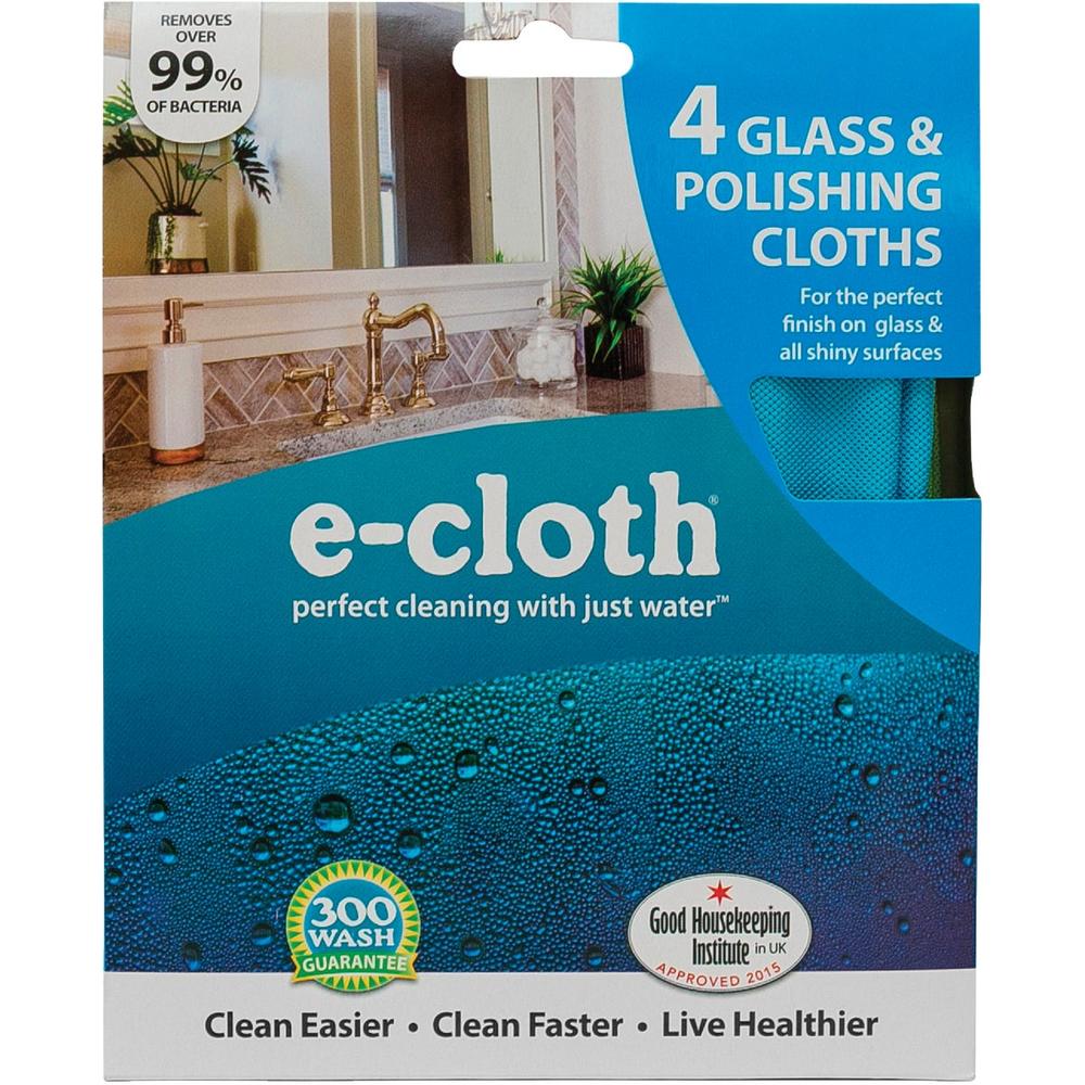 E-Cloth 10904 E-Cloth Glass & Polishing Cloths (4 Count) 10904