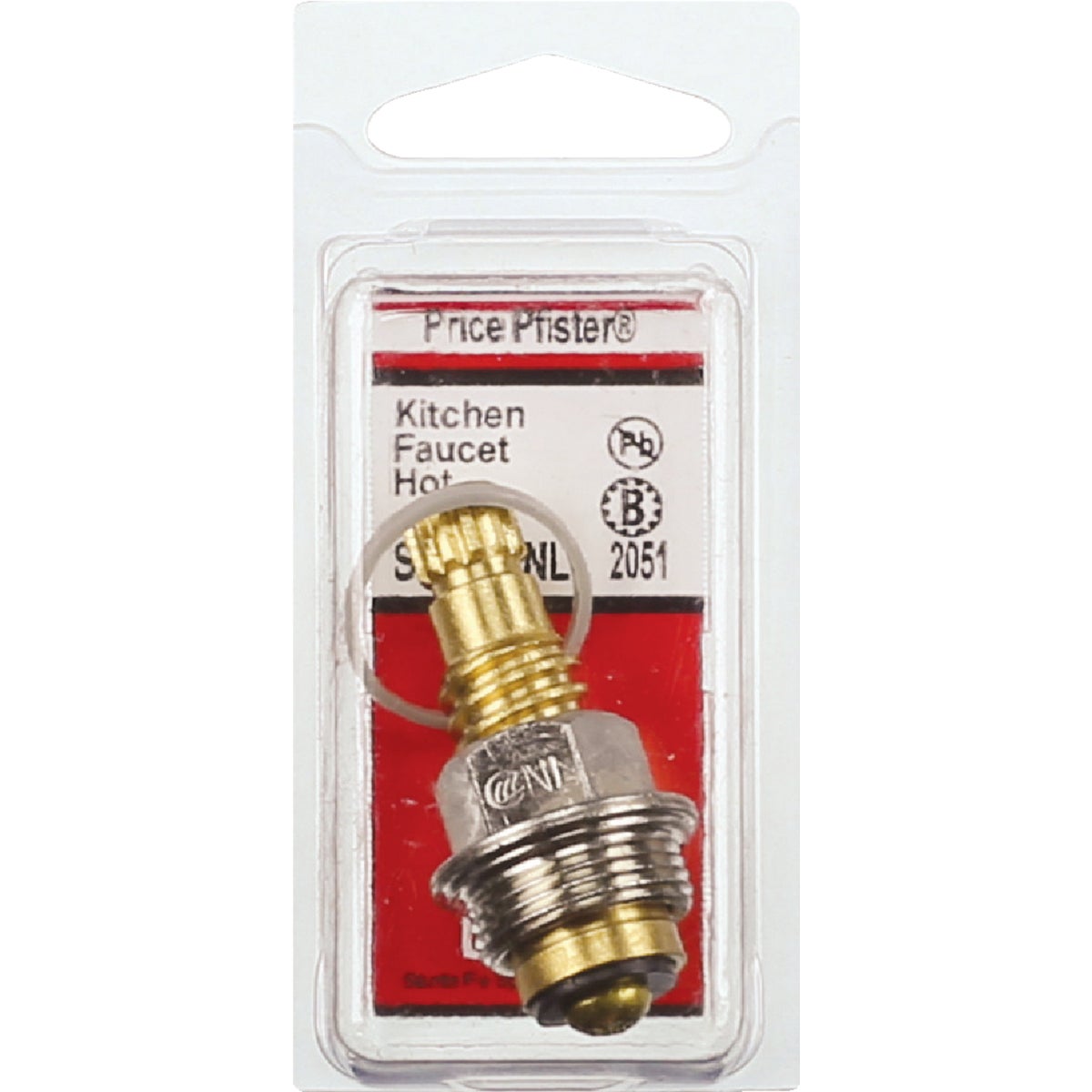 Lasco S-209-1NL Lasco Hot Water Price Pfister No. 2051 or No. 2052 Faucet Stem S-209-1NL