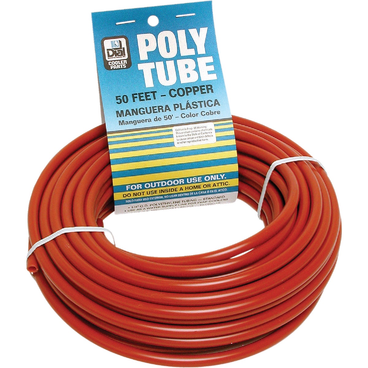 Dial Manufacturing 4299 Dial 1/4 In. OD x 50 Ft. L Copper Poly Tubing 4299