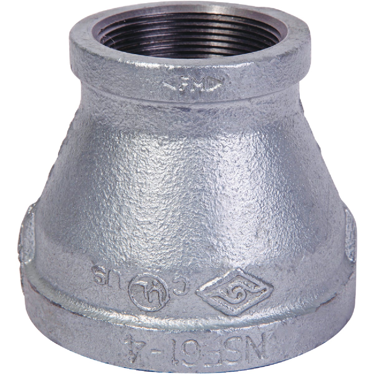 Southland 511-387BG Southland 2 In. x 1-1/2 In. FPT Reducing Galvanized Coupling 511-387BG