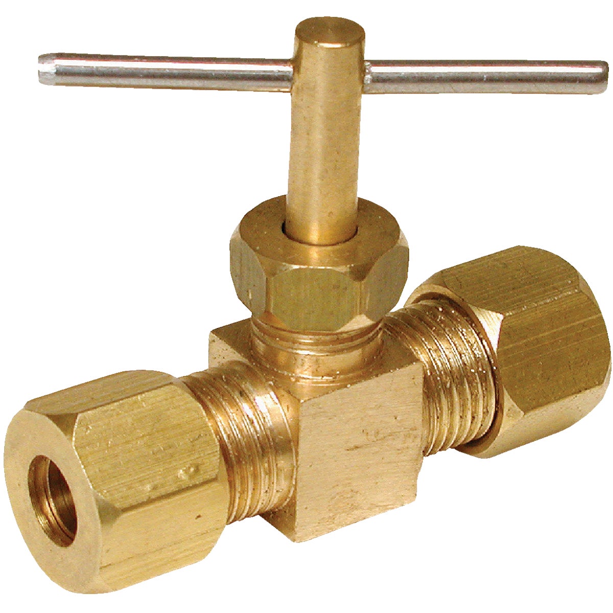 Dial Manufacturing 94046 Dial 1/4 In. Brass Compression Needle Evaporative Cooler Valve 94046