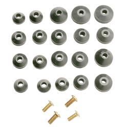 SIM Supply, Inc. 400346 Do it Assorted Black Beveled Faucet Washer (24 Ct.) 400346