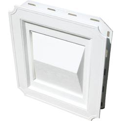 Builder's Best Builders Best 111716 Builder's Best 4 In. White Plastic J-Block Dryer Vent Hood 111716