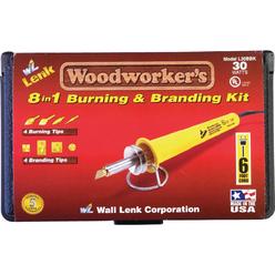Wall Lenk L30BBK Wall Lenk Woodworker's 30W 8-in-1 Branding & Wood Burning Kit L30BBK