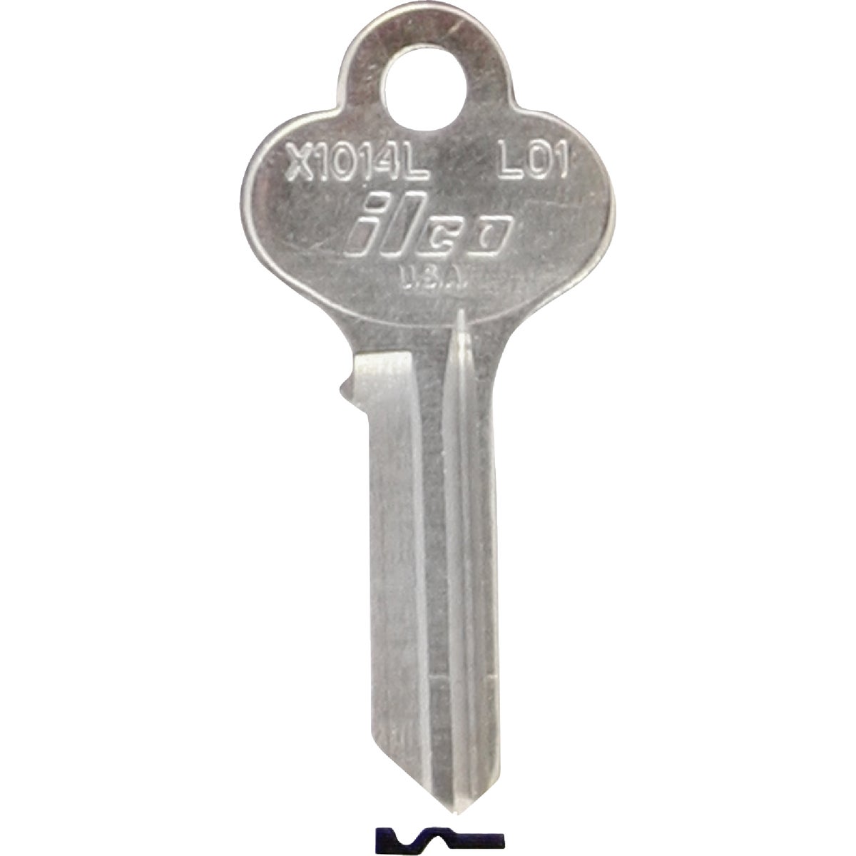 Lori ILCO AL0109600B ILCO Lori Nickel Plated House Key, LO1 / X1014L (10-Pack) AL0109600B
