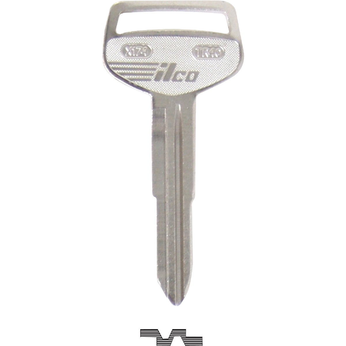 Toyota ILCO AF00007382 ILCO Toyota Nickel Plated Automotive Key, TR40 / X174 (10-Pack) AF00007382