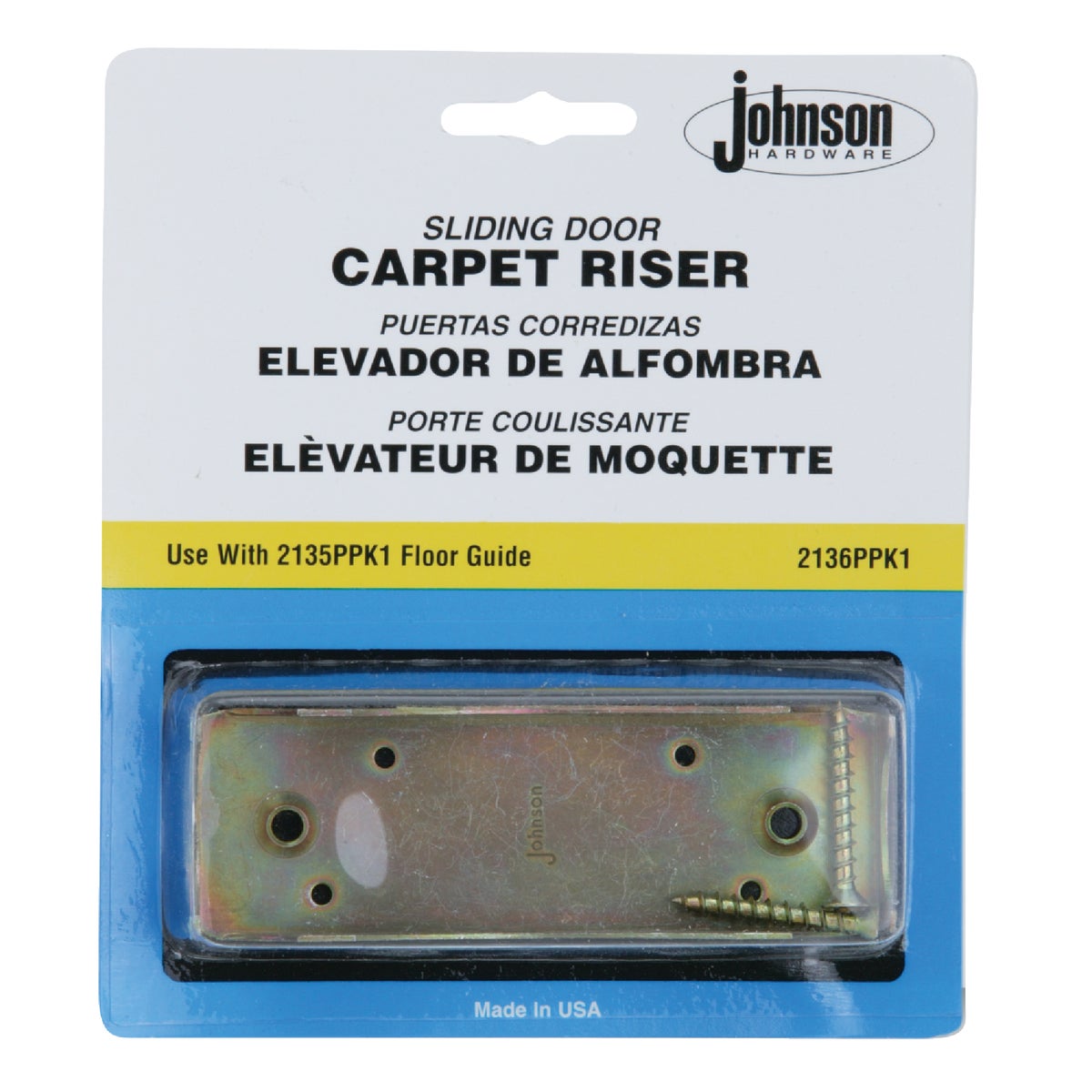 Johnson Hardware 2136PPK1 Johnson Hardware Carpet Riser 2136PPK1