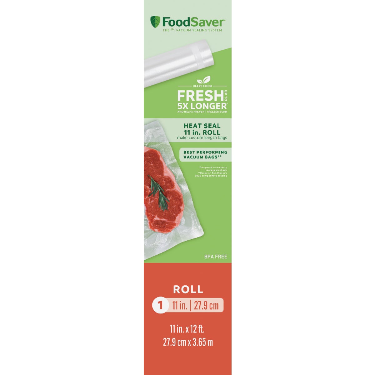 FoodSaver 2185540 FoodSaver 11 In. x 12 Ft. Roll Freezer Bag 2185540